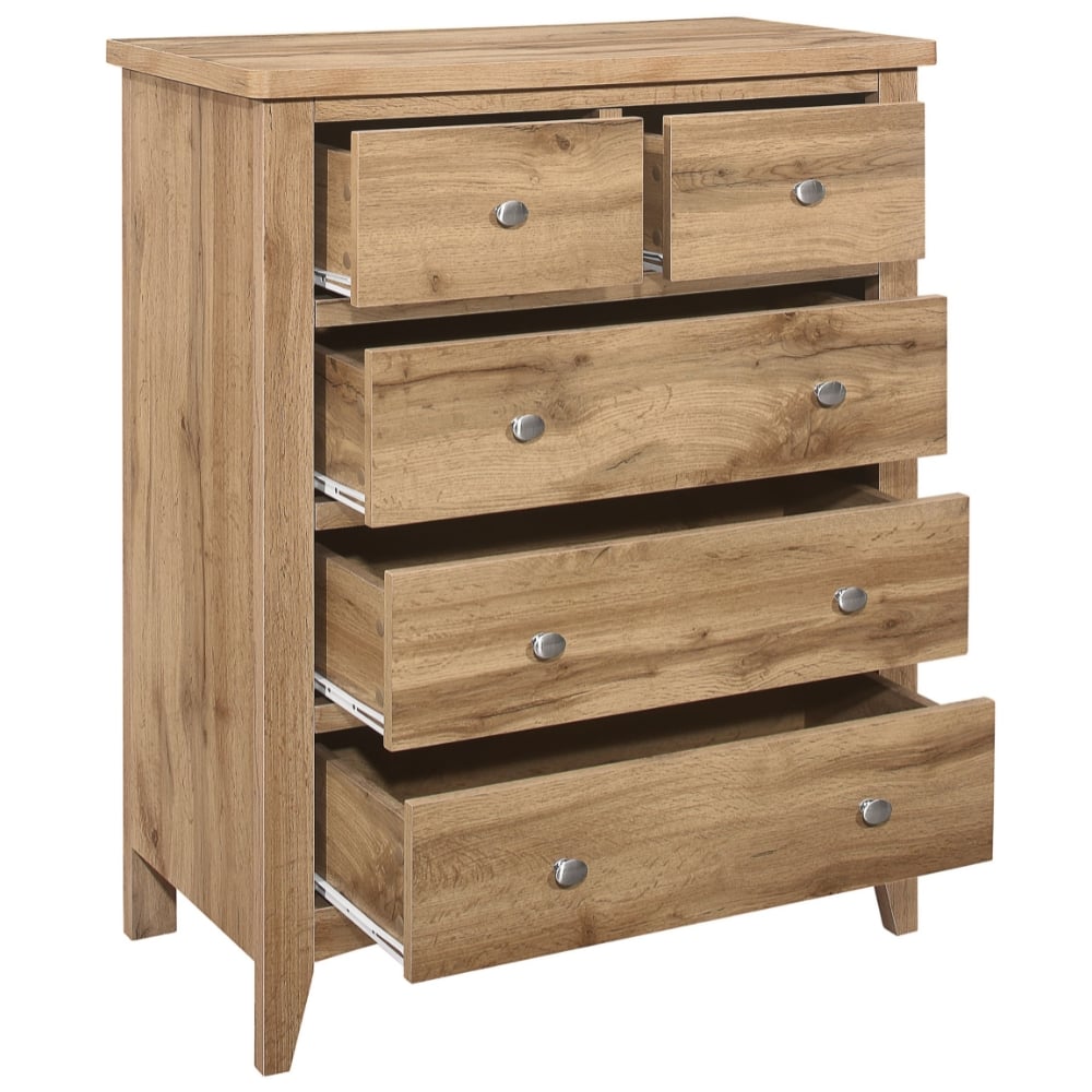 Hampstead 3+2 Wooden Chest of Drawers