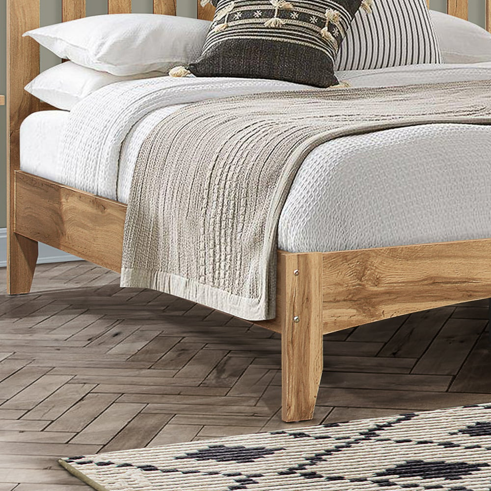 Hampstead Oak Wood Effect Bed Slats Close-Up