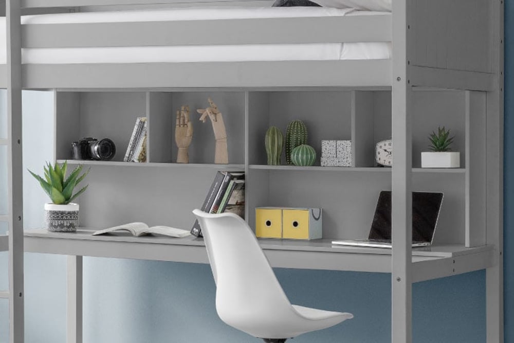Built-In Desk Space Optimises Smaller Rooms