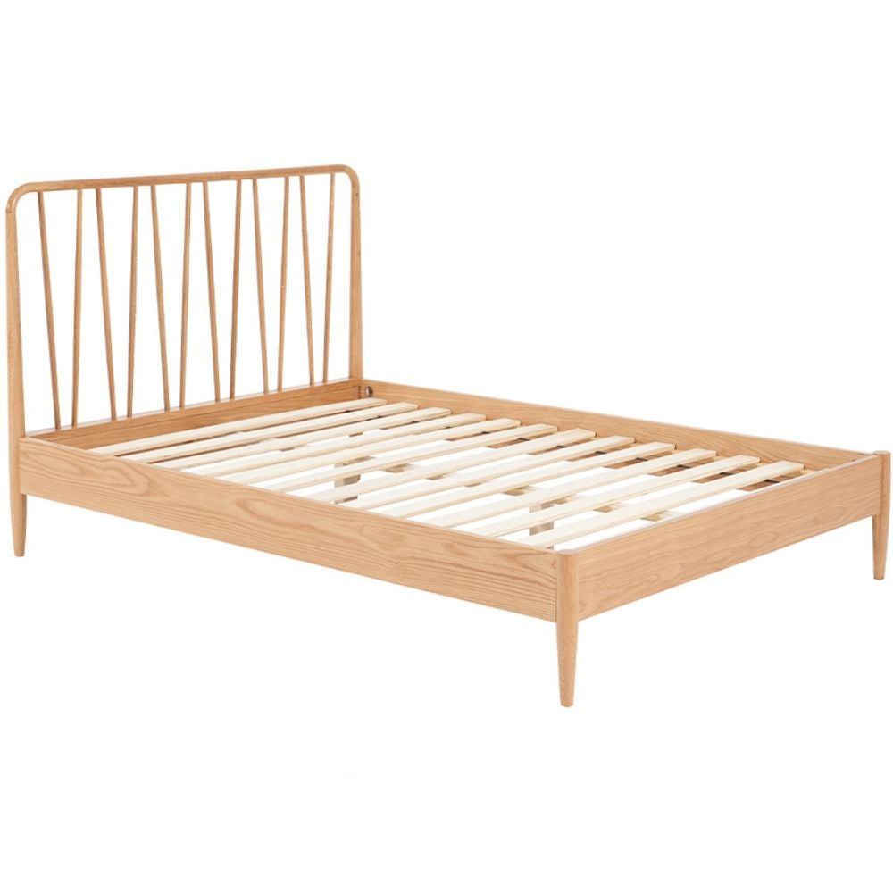 Jesper Wooden Oak Spindle Bed Slats Close-Up