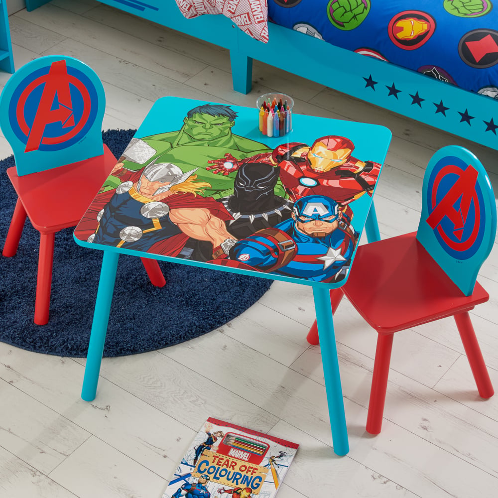 Marvel Avengers Table and Chairs Graphics Close-Up