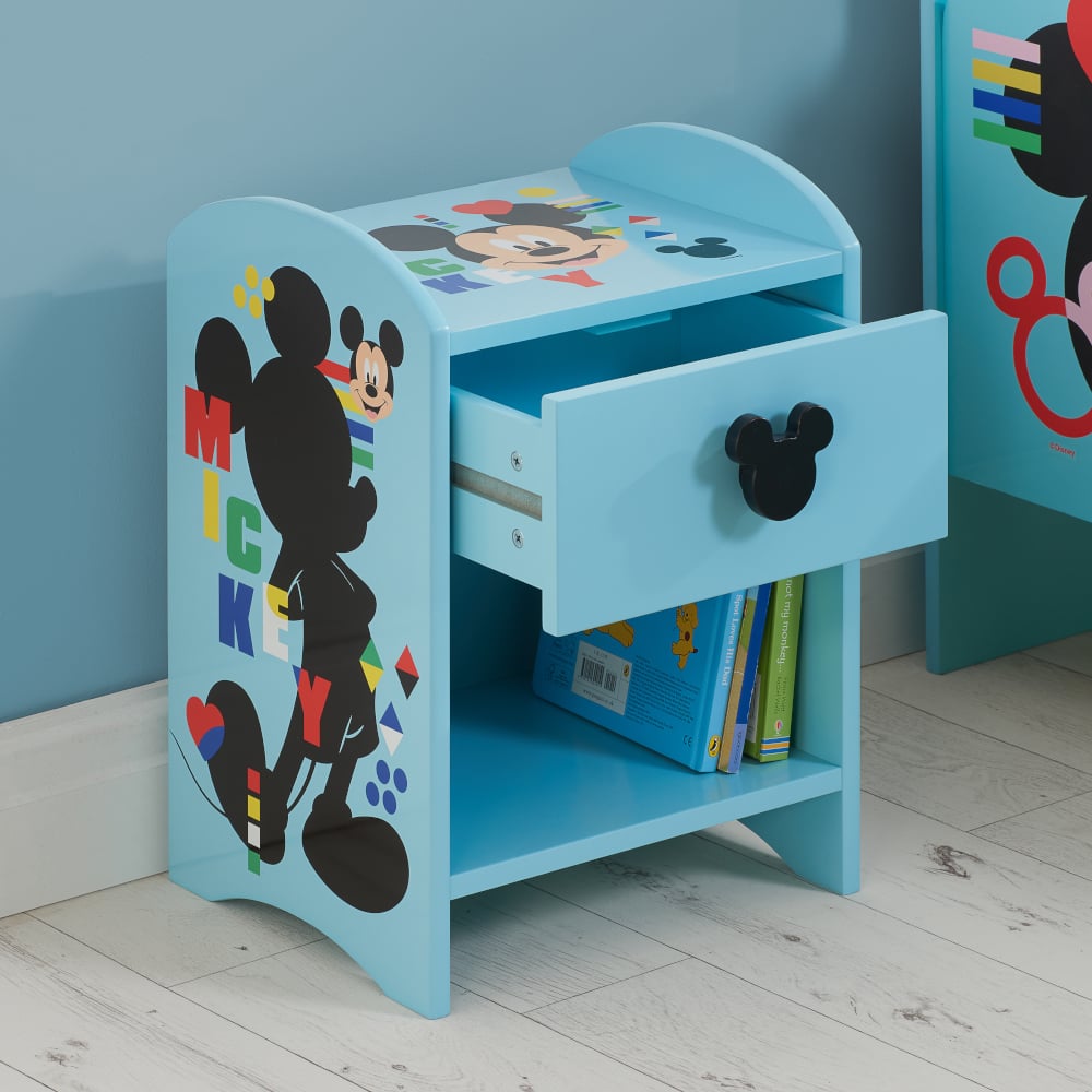 Disney Mickey Mouse Bedside Table Sides Close-Up