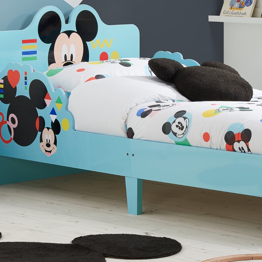 Disney Mickey Mouse Kids Bed Sides Close-Up