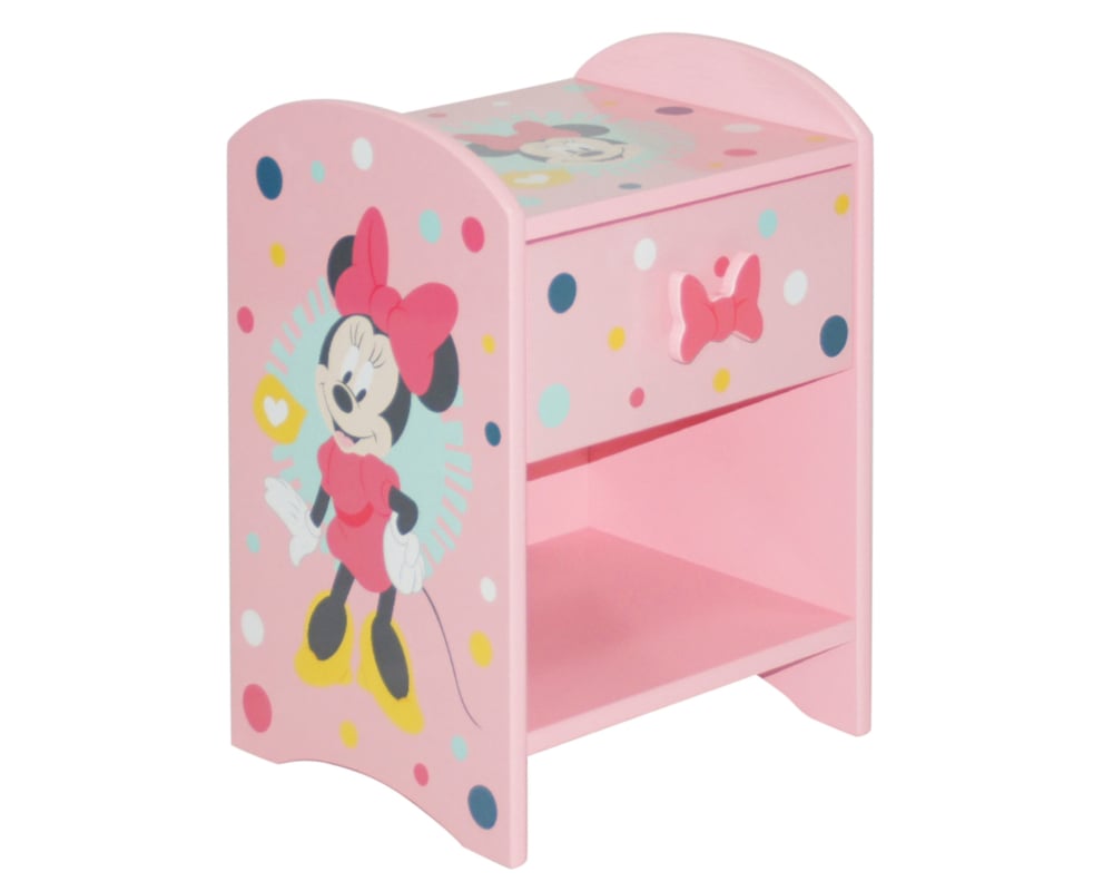 Disney Minnie Mouse Bedside Table Side Close-Up