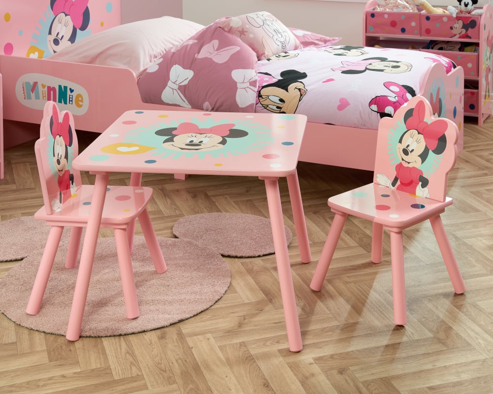 Disney Minnie Mouse Tables and Chairs Graphics Close-Up