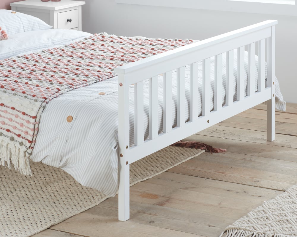 Oxford White Wooden Bed Slats