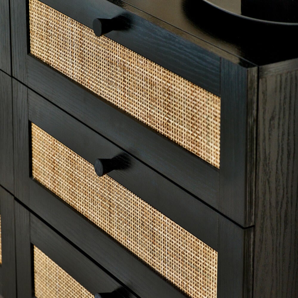 Close up of Padstow 3-Drawer Chest Base