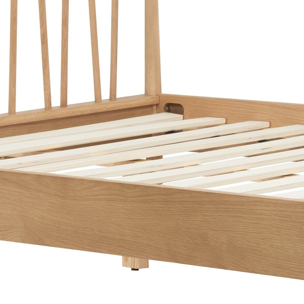 Happy Beds Rome Oak Bed Slats Close Up