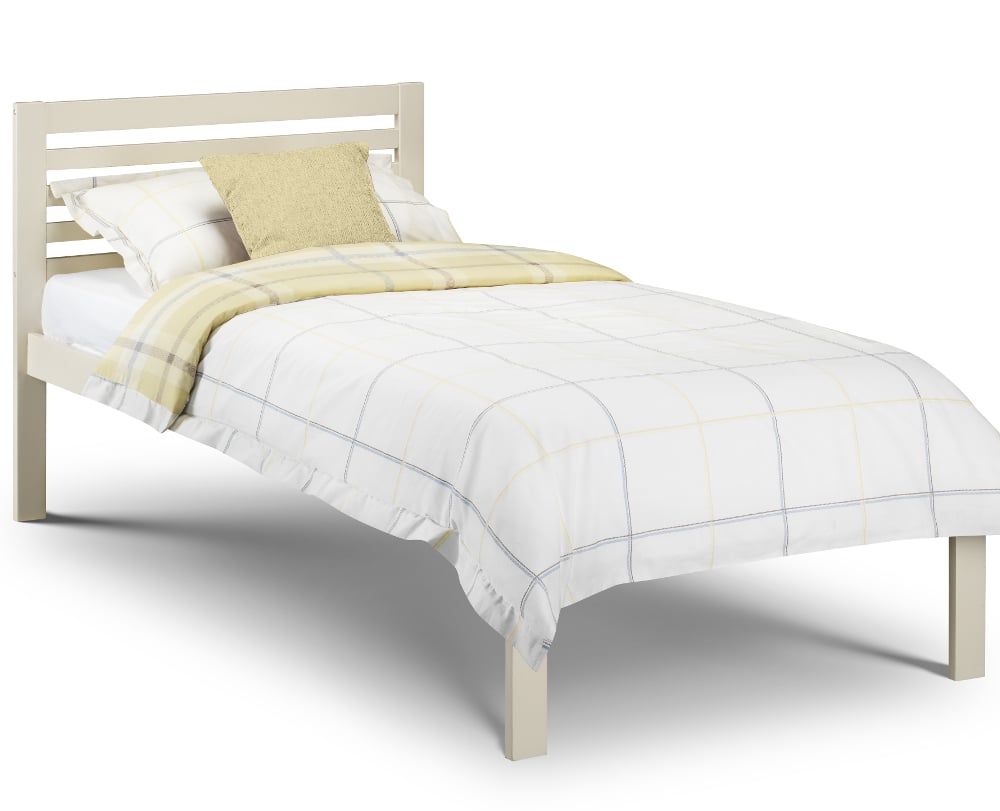 Slocum White Wooden Bed Close-Up
