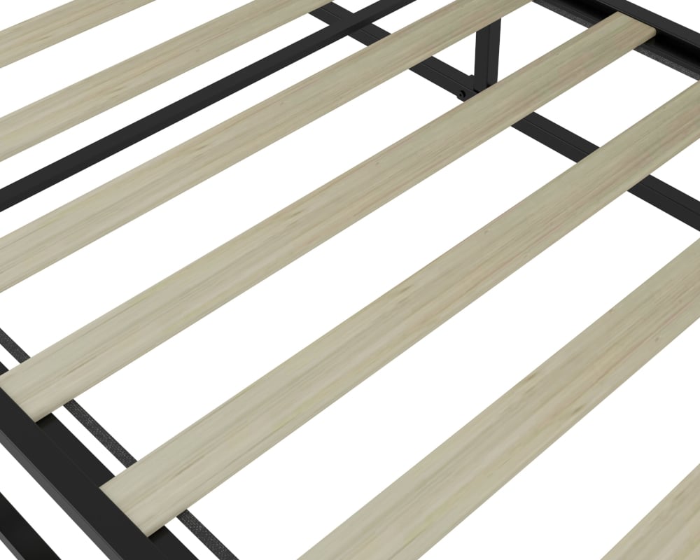 Soho Black Platform Metal Bed Slats