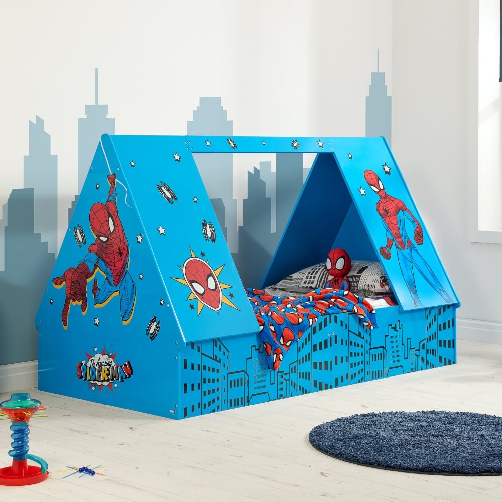 Marvel Spider-Man Tent Bed Close-Up