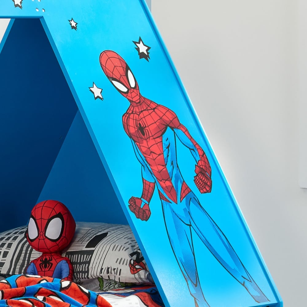 Marvel Spider-Man Tent Bed Sides Close-Up