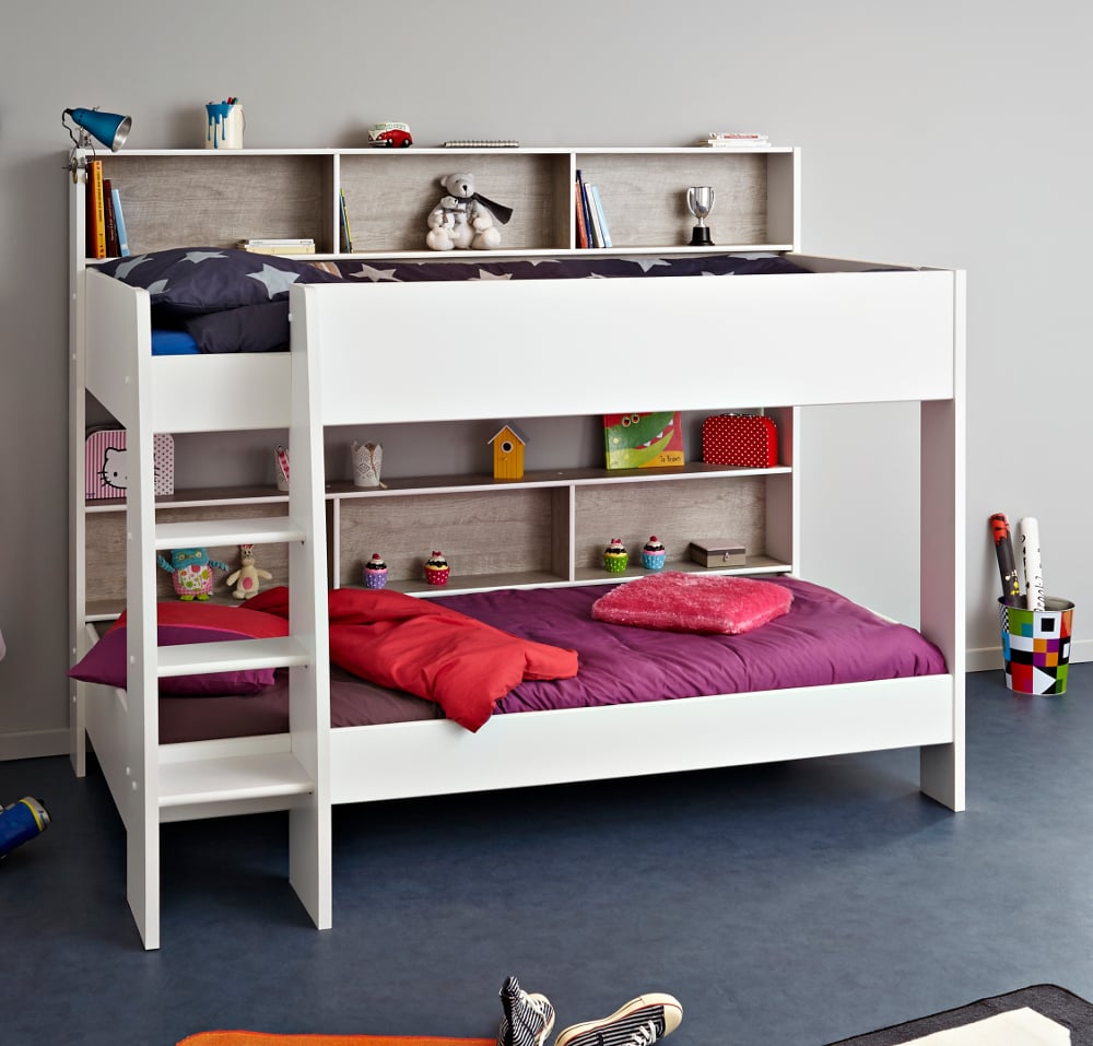 Tam Tam White And Oak Bunk Bed Full Image