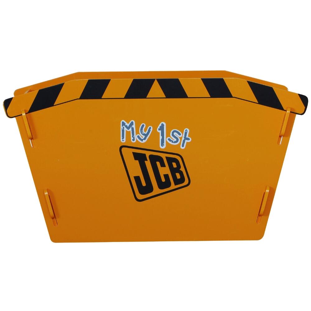 JCB Yellow Children's Digger Skip Toybox Side Image