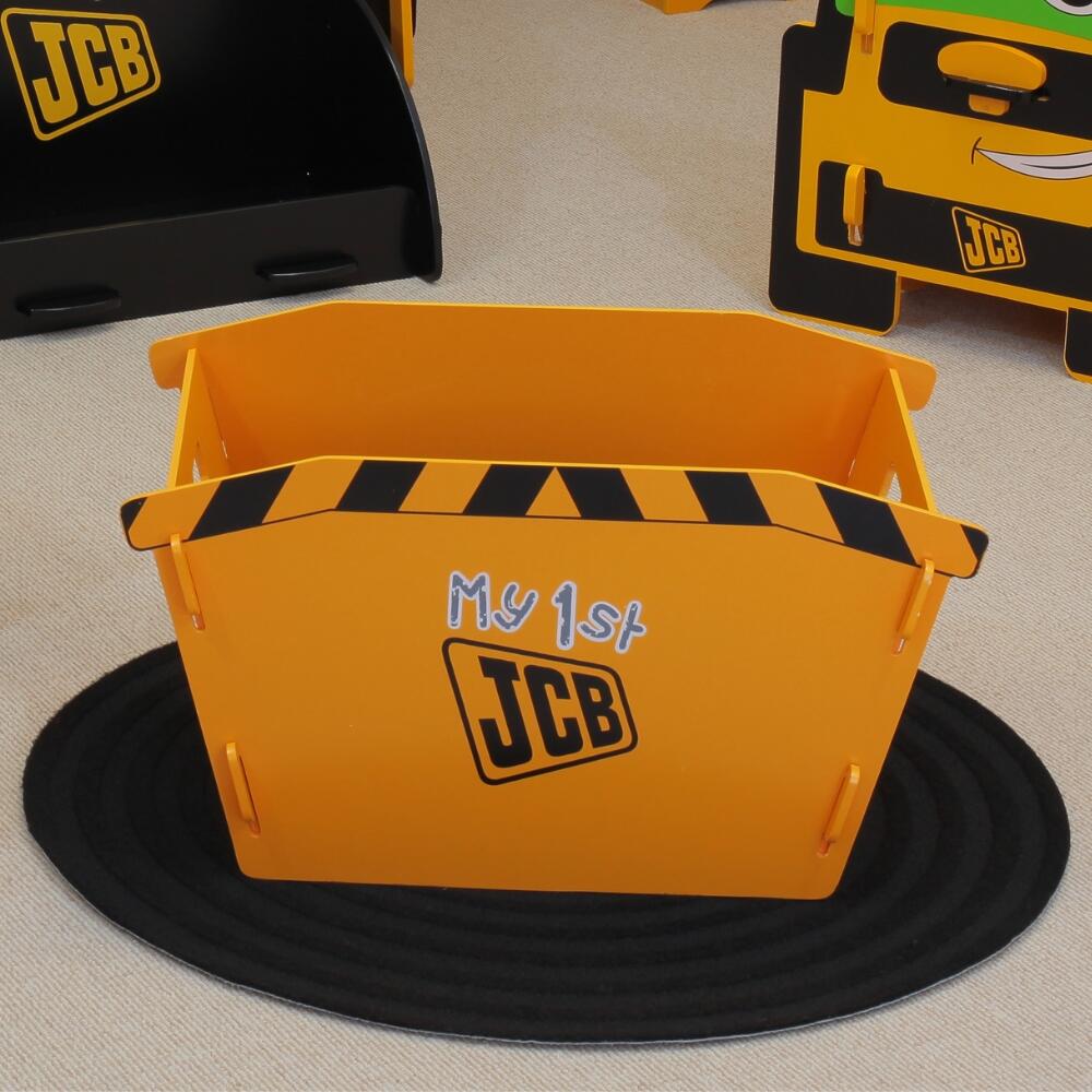 JCB Yellow Children's Digger Skip Toybox Graphic Image