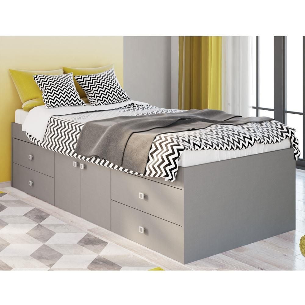 Low Sleeper 4 Drawer Storage Bed Frame, Low Bed Frame With Storage
