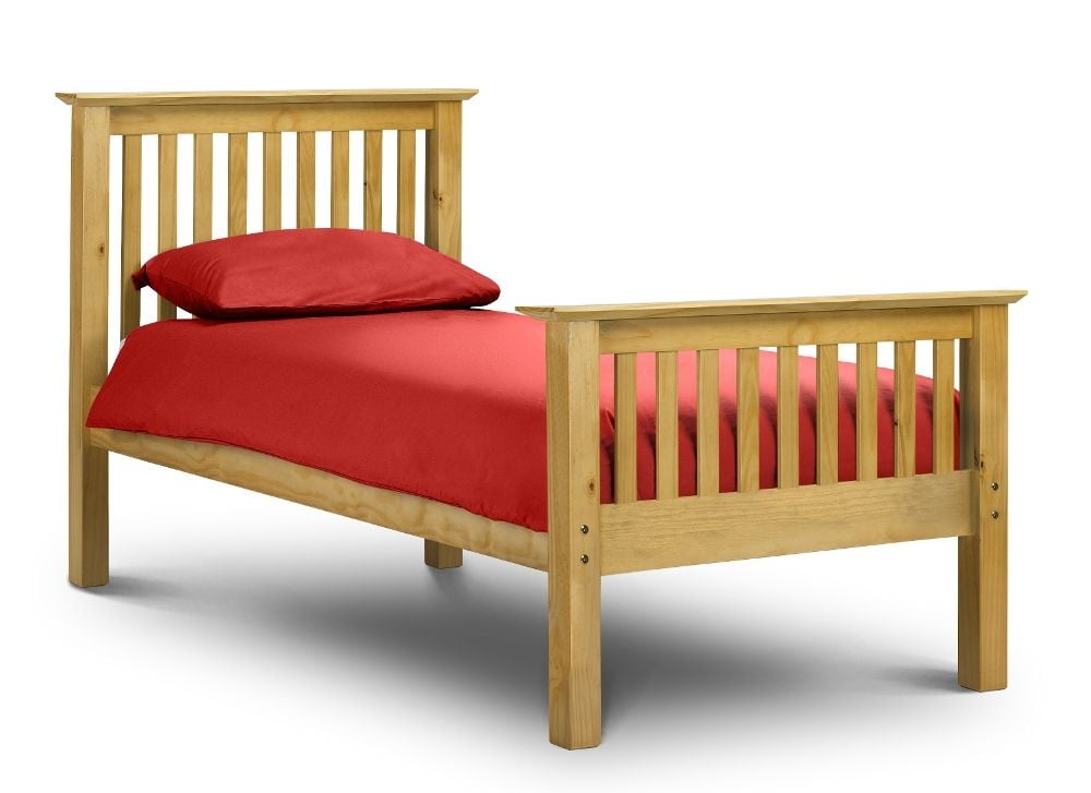Antique Solid Pine Wooden Bed, Super King Size Bed Carpetright