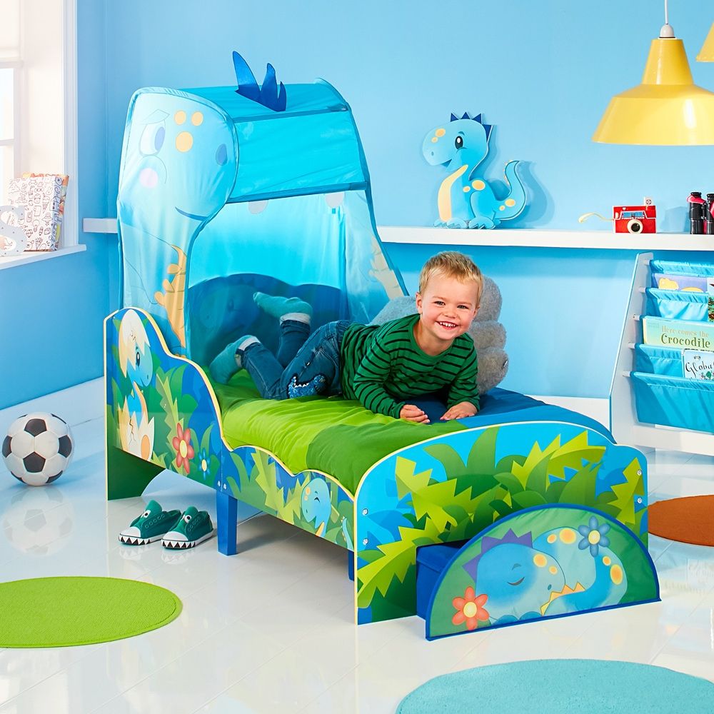 Dinosaurs Toddler Bed With Canopy And, Dinosaur Bunk Bed