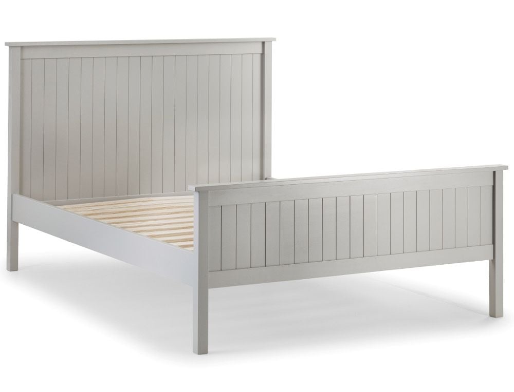 Maine Dove Grey Wooden Bed Beds, Grey King Size Bed Frame Wayfair