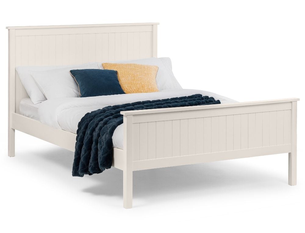 Maine White Wooden Bed Beds Happy, Full Size Bed Frame White