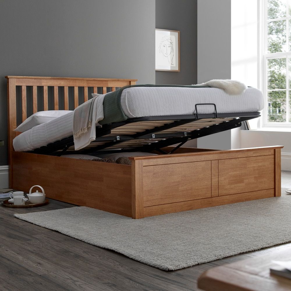 Malmo Oak Wooden Ottoman Bed Beds, Are Ottoman Beds Any Good