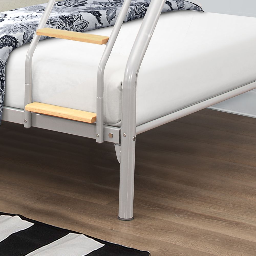 Metal Triple Sleeper Bunk Bed Frame, Metal Triple Sleeper Bunk Bed With Sprung Mattress