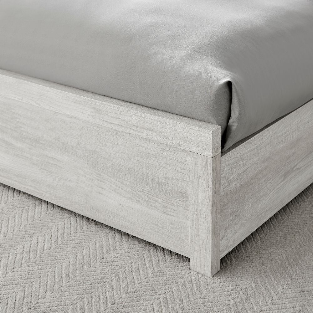 Rodley Grey Oak Wooden Ottoman Storage Bed Happy Beds