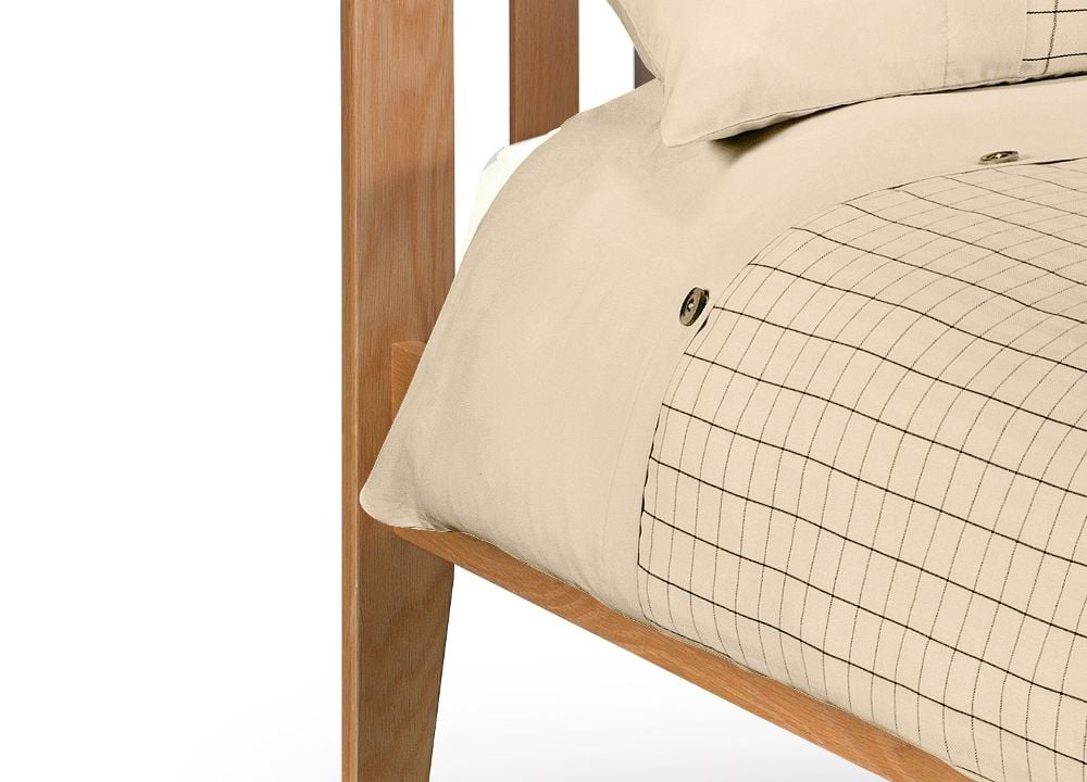 Salerno Oak Finish Wooden Bed Frame 4ft6 Double