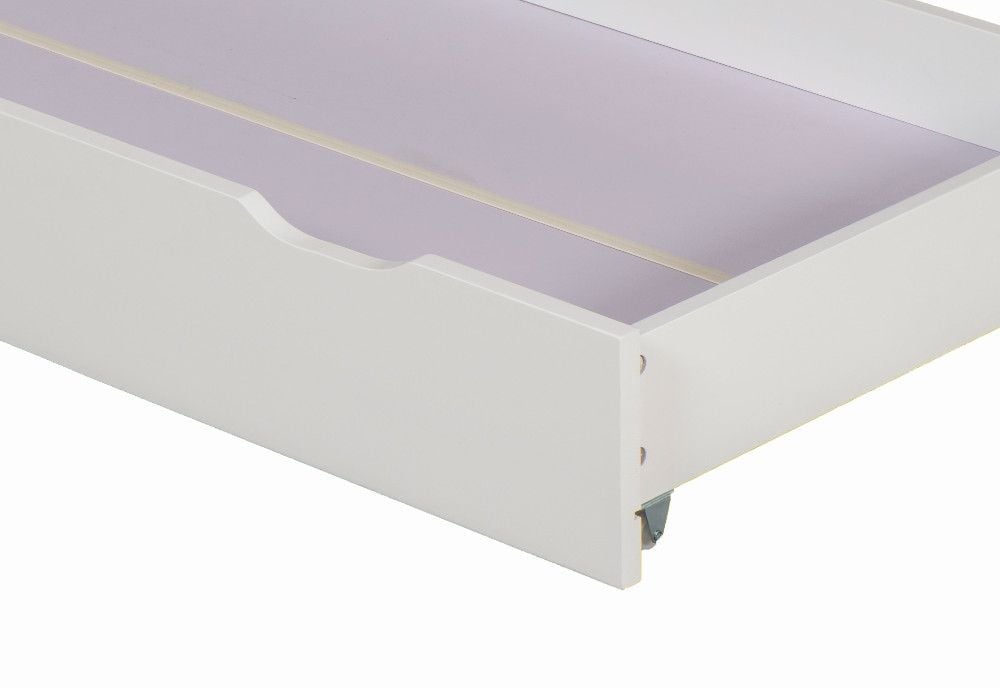 Zibo White Wooden Under Bed Storage Drawer