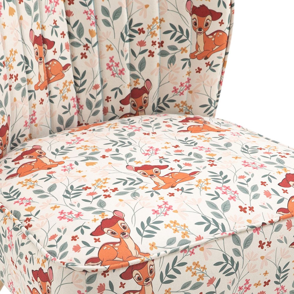 Disney Bambi Fabric Accent Chair Fabric Close-Up
