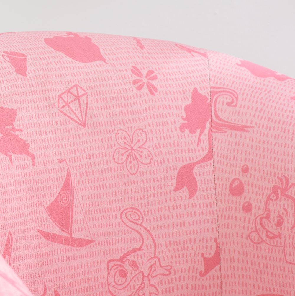 Disney Princess Accent Swivel Chair Fabric Close-Up