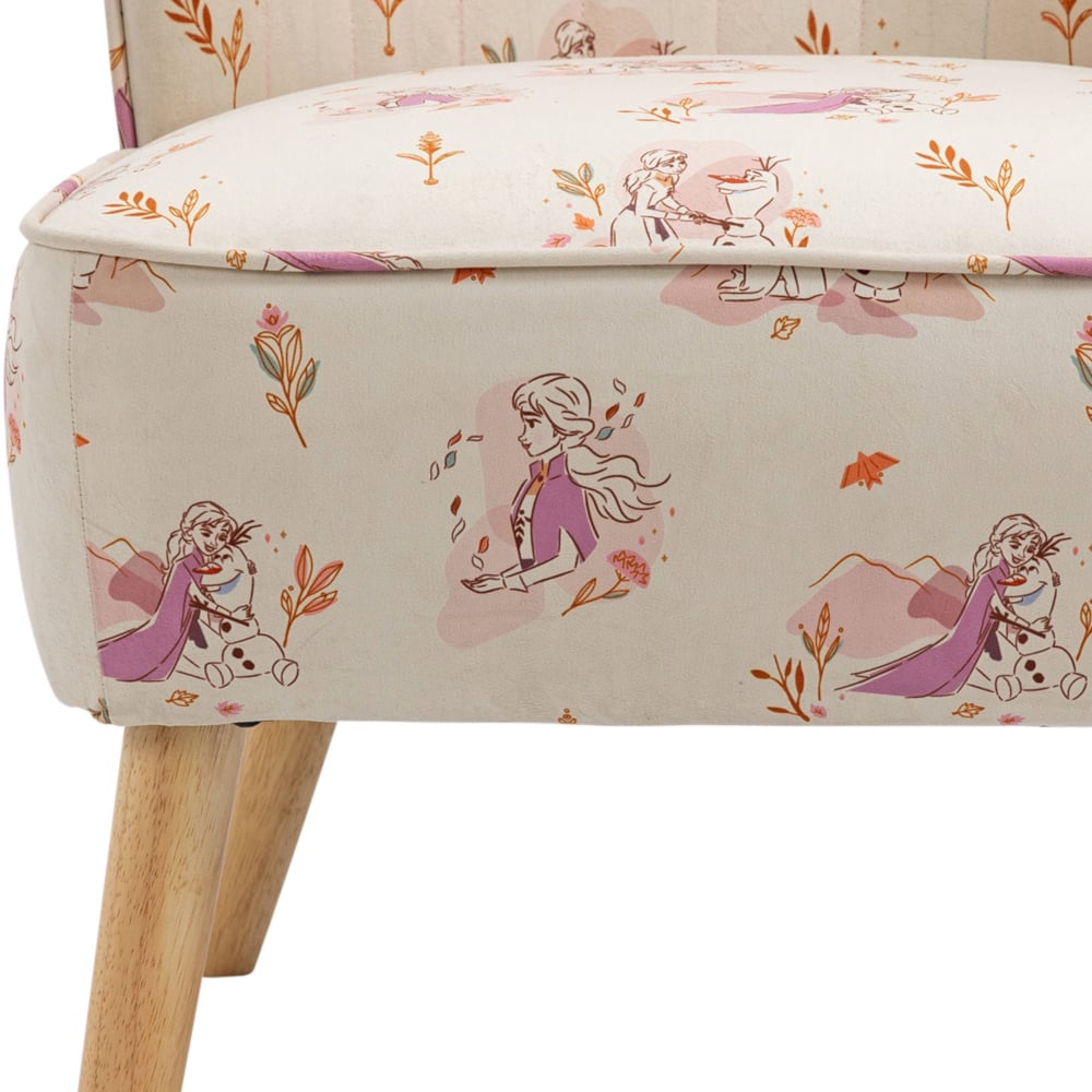 Disney Frozen Fabric Accent Chair Fabric Close-Up