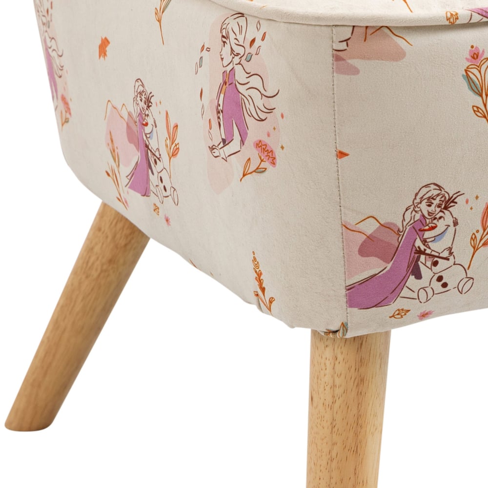 Disney Frozen Fabric Accent Chair Legs Close-Up
