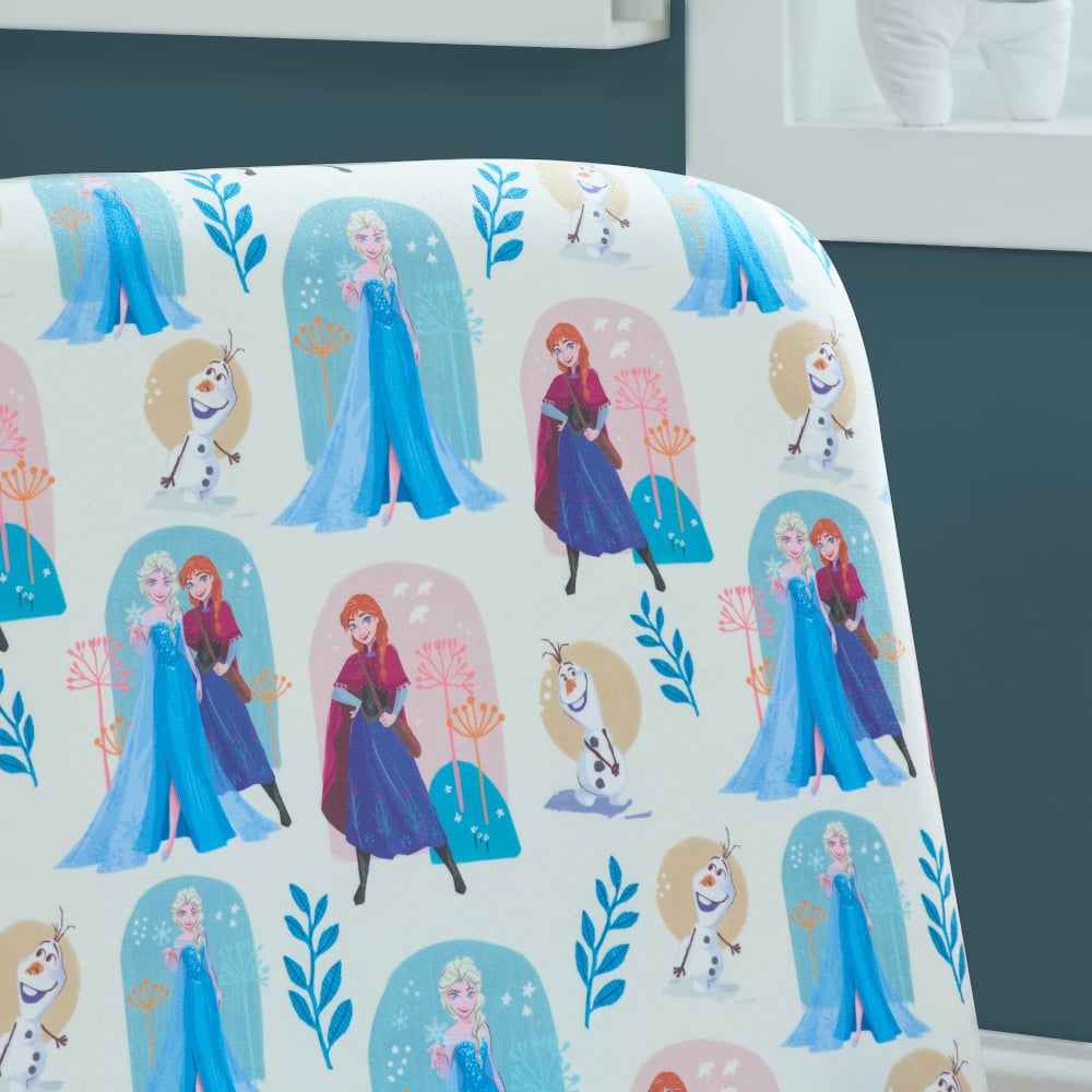 Disney Frozen Fold Out Bed Chair Fabric Close-Up