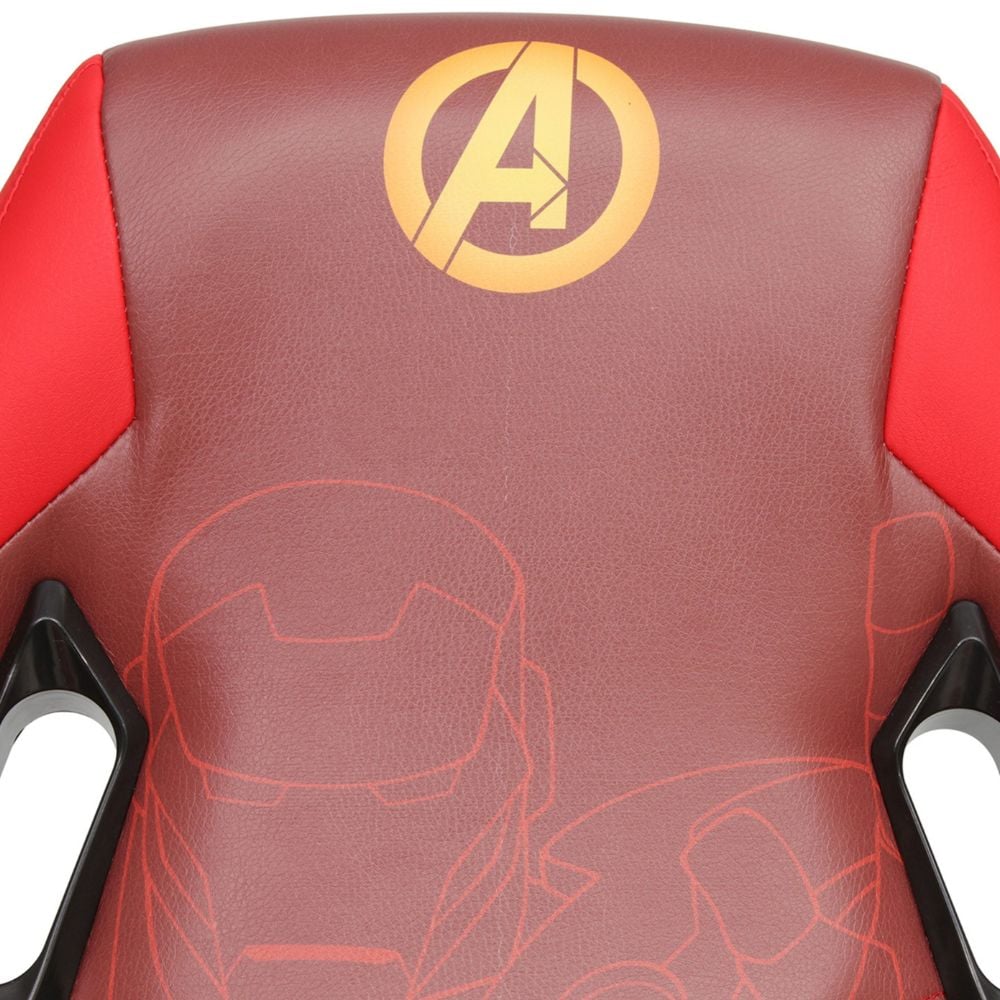 Marvel Avengers Red Leather Computer Gaming Chair Leather Close-Up