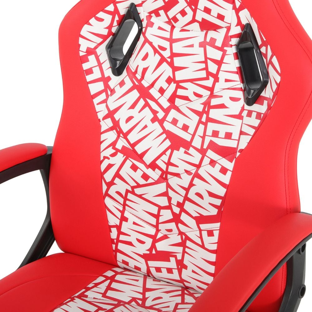 Marvel Red Leather Computer Gaming Chair Leather Close-Up