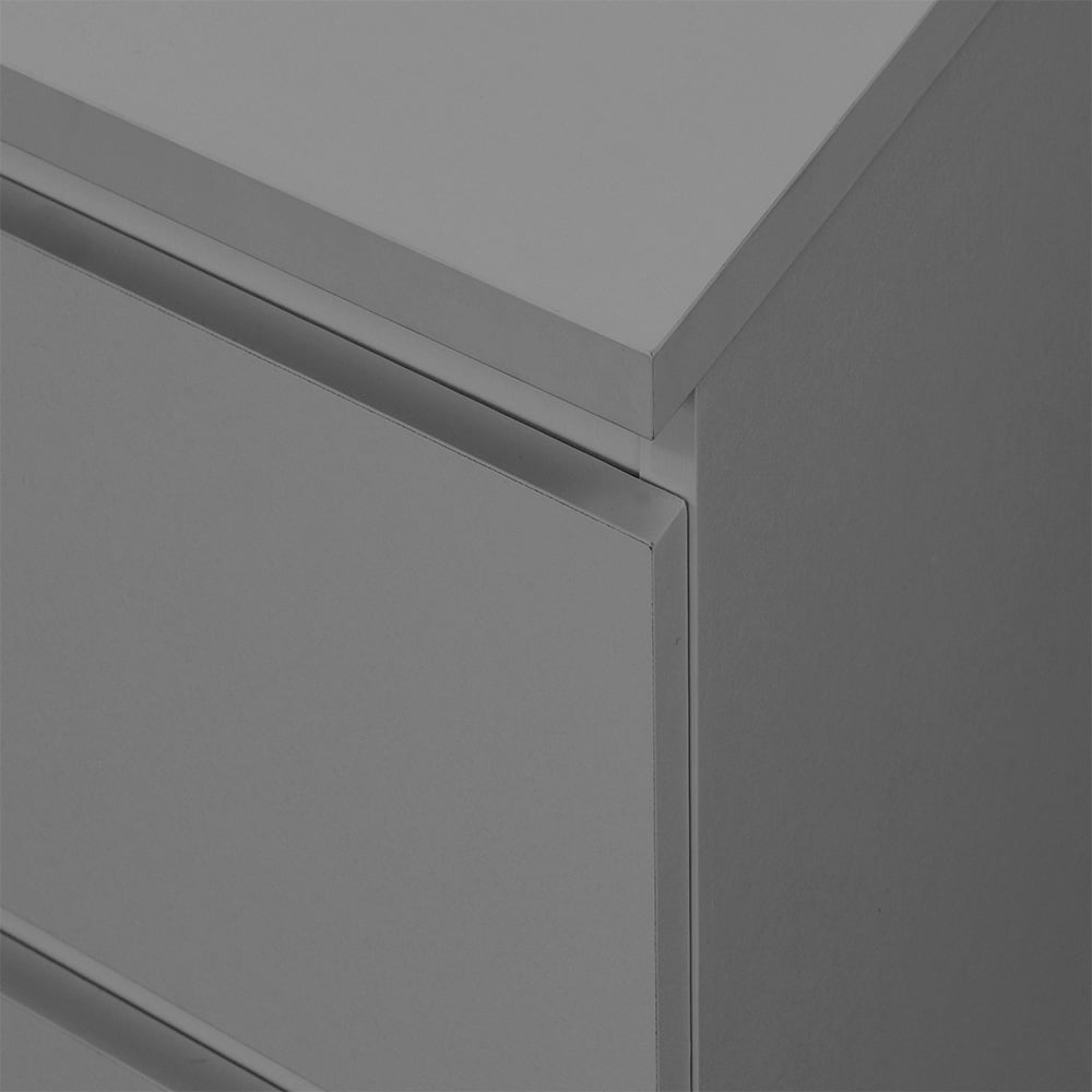 Oslo Grey 4-Drawer Chest of Drawers Close-Up