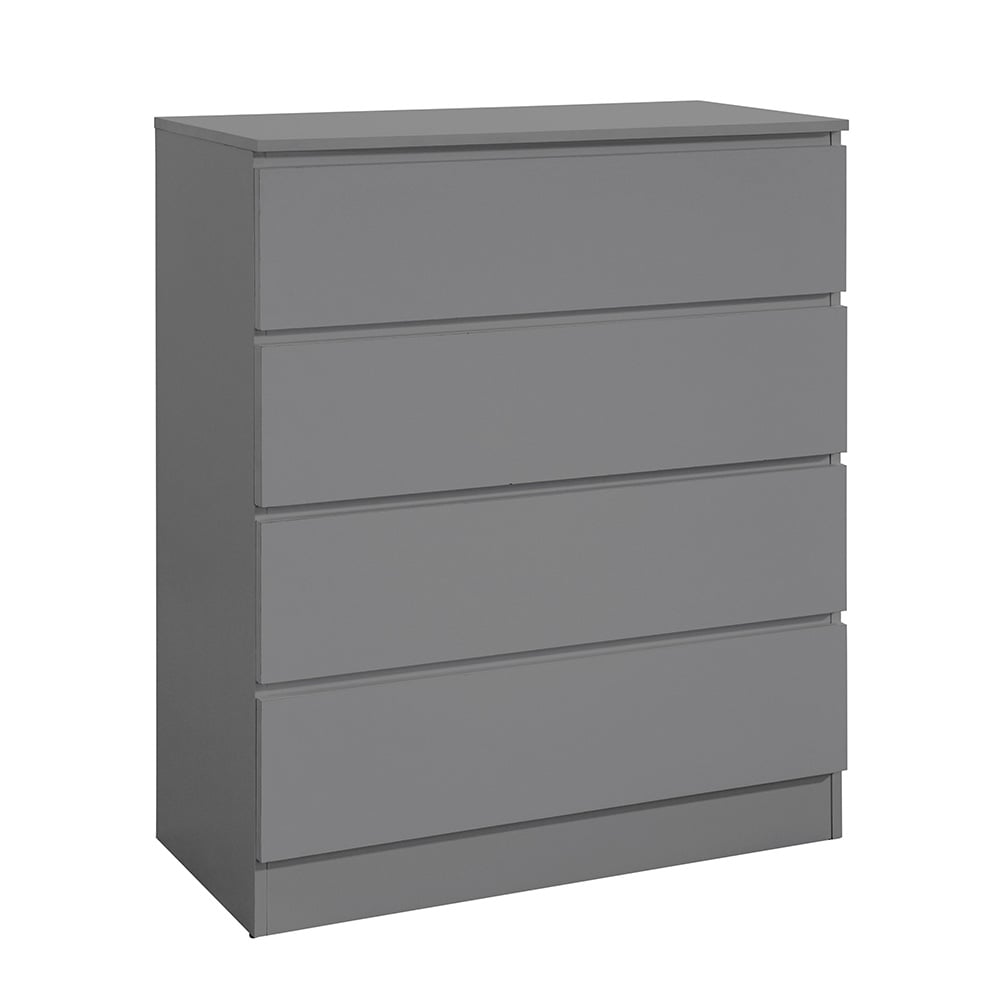 Oslo Grey 4-Drawer Chest Drawers Close-Up