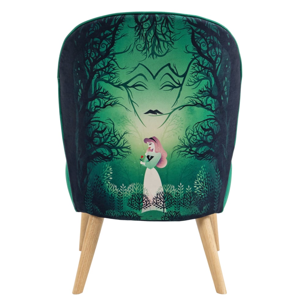 Disney The Little Mermaid Fabric Accent Chair Back Close-Up