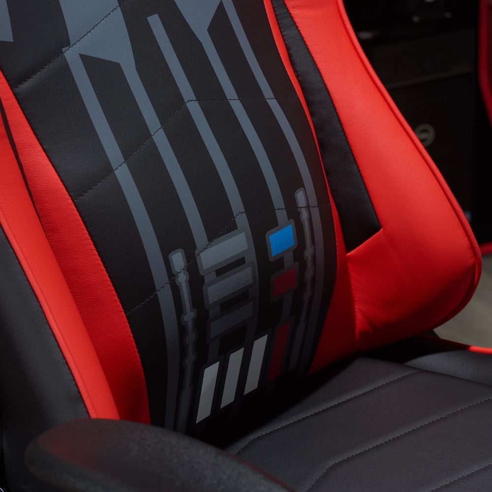 Star Wars Darth Vader Hero Red Leather Computer Gaming Chair Leather Close-Up