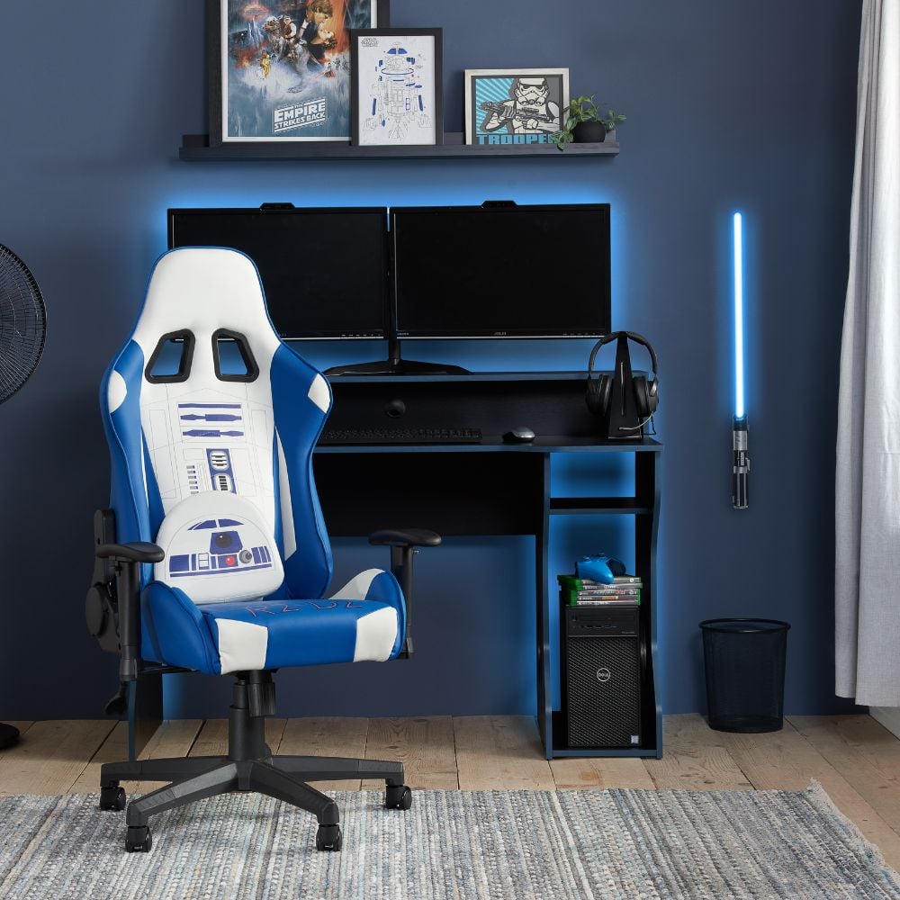 Star Wars R2-D2 Leather Computer Gaming Chair R2-D2 Imagery Close-Up
