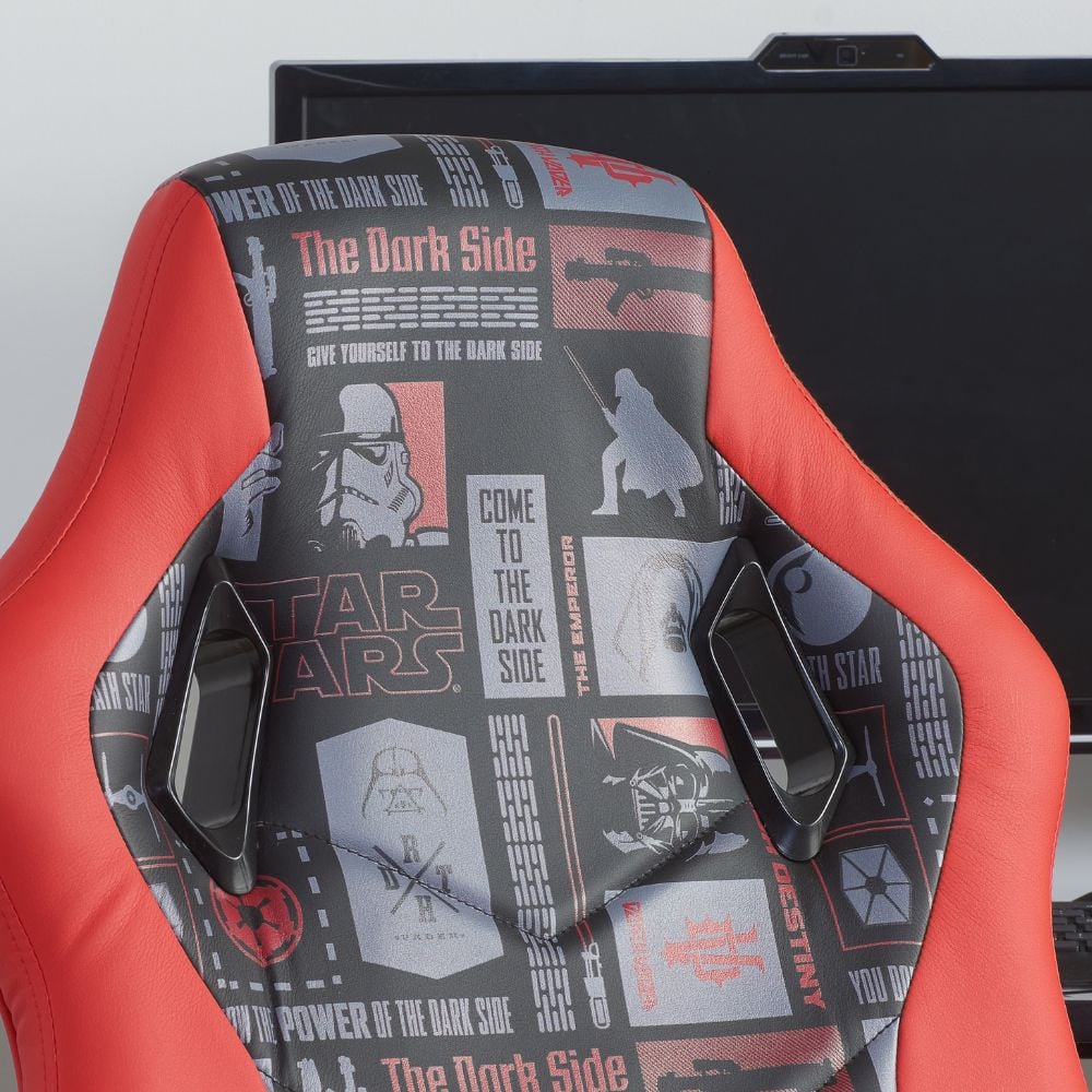 Star Wars Black/Red Computer Gaming Chair Leather Close-Up
