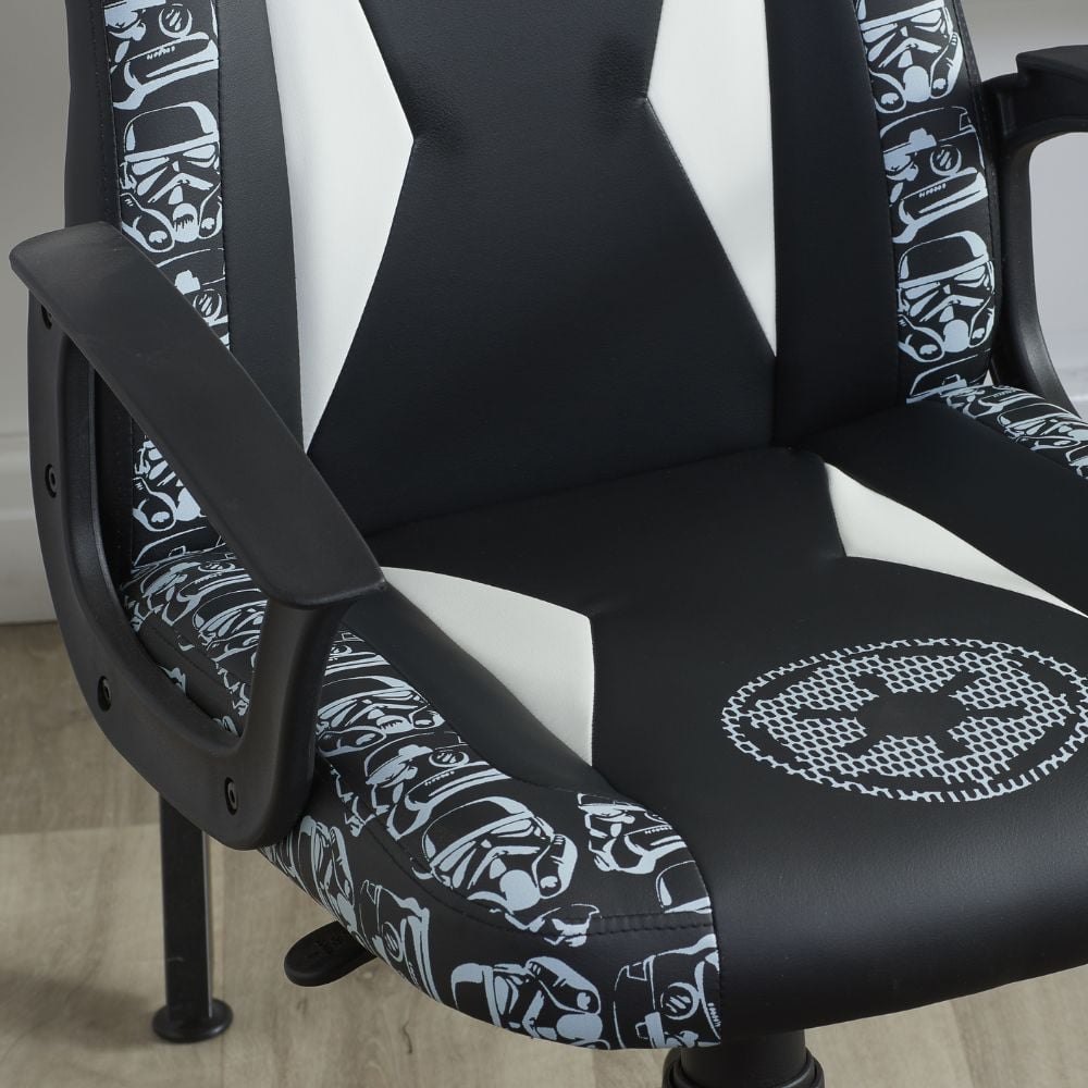 Star Wars Stormtrooper Computer Gaming Chair Leather Close-Up