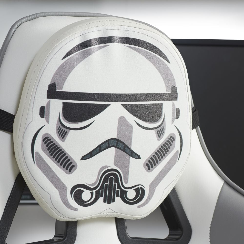 Star Wars Stormtrooper Computer Gaming Chair Stormtrooper Imagery Close-Up