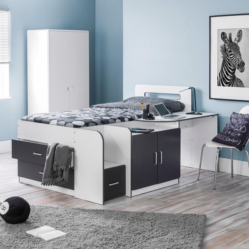 Cookie Grey And White Cabin Bed Full Image