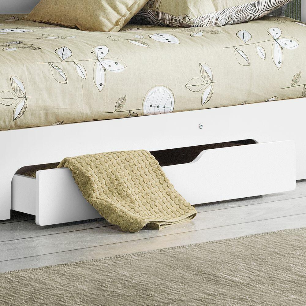 Happy Beds Orion White Bunk Bed Drawer Front Shot
