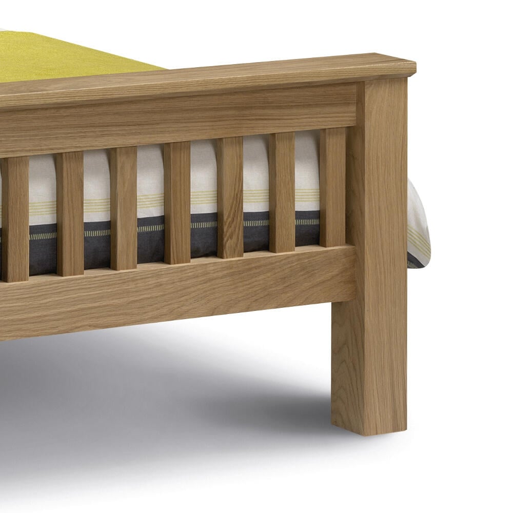 Happy Beds Amsterdam Solid Oak Footboard Close-up