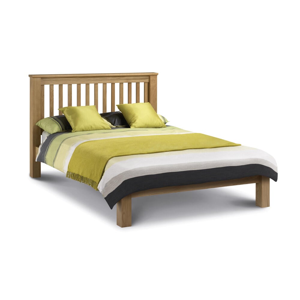 Happy Beds Amsterdam Low Foot End Solid Oak Full Bed