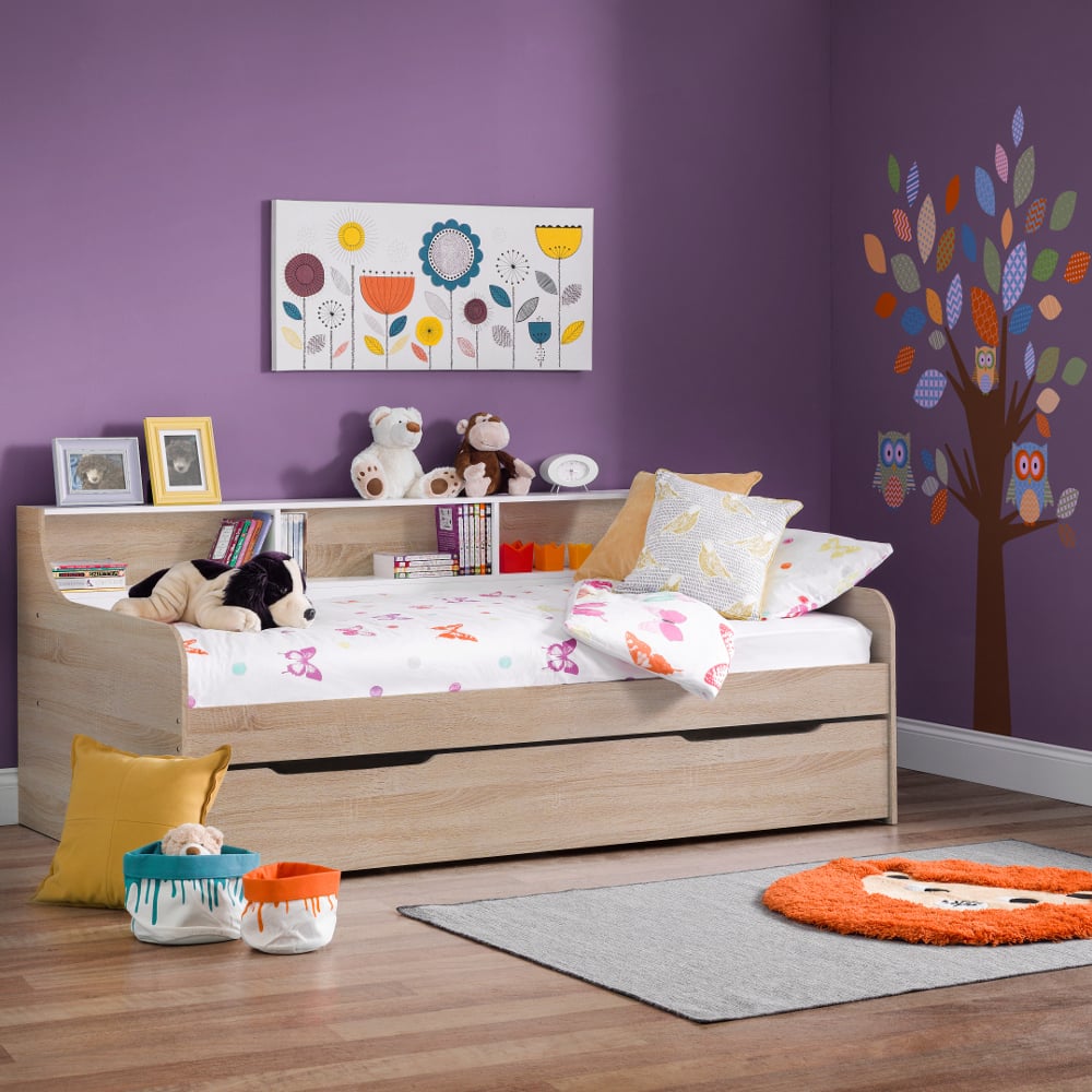 Grace Oak Day Bed With Trundle Full Image