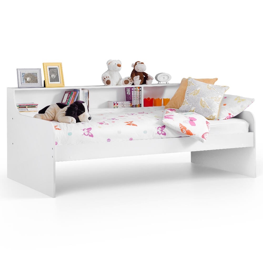 Grace White Wooden Day Bed Side Image